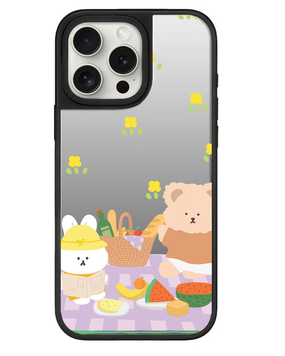 iPhone Mirror Grip - Picnic Bear Lilac