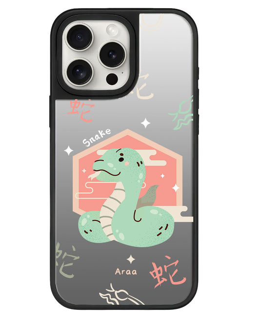 iPhone Mirror Grip Case -  Snake (Chinese Zodiac / Shio)