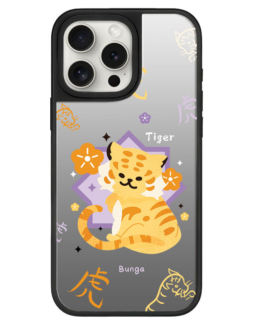 iPhone Mirror Grip Case - Tiger (Chinese Zodiac / Shio)