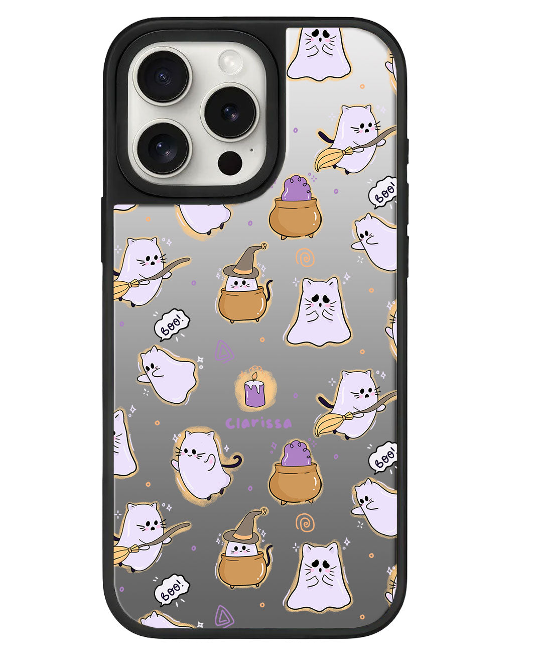 iPhone Mirror Grip - Spooky Cat