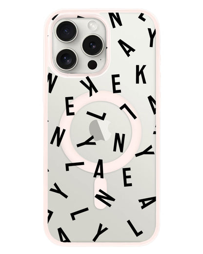 iPhone Rearguard Hybrid - CUSTOM MONOGRAM 1.0 Noir
