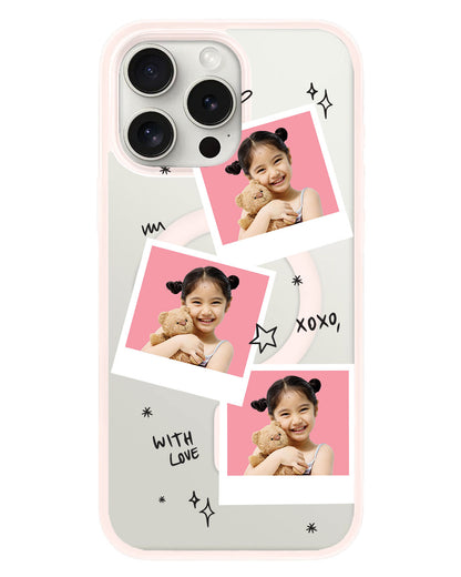 iPhone Rearguard Hybrid - Face Grid White Polaroid