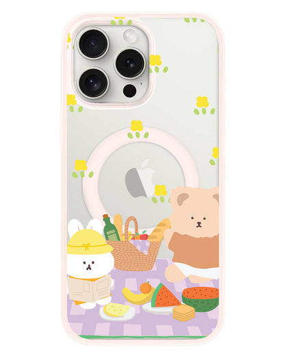 iPhone Rearguard Hybrid - Picnic Bear Lilac