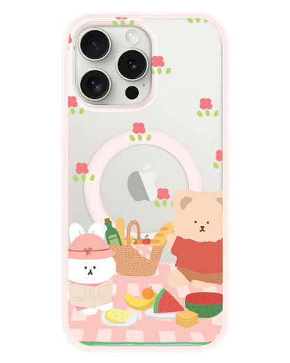 iPhone Rearguard Hybrid - Picnic Bear Pink