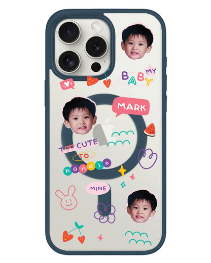 iPhone Rearguard Hybrid - Face Grid