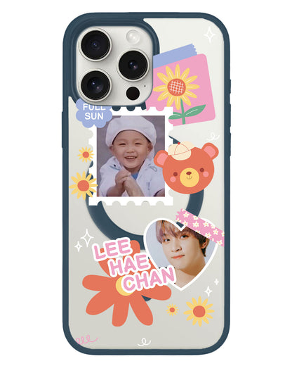 iPhone Rearguard Hybrid - Face Grid Sunflower