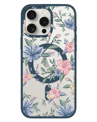 iPhone Rearguard Hybrid - Pink & Blue Florals