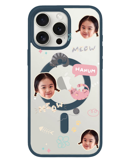 iPhone Rearguard Hybrid - Face Grid Kitty