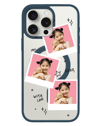iPhone Rearguard Hybrid - Face Grid White Polaroid