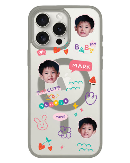 iPhone Rearguard Hybrid - Face Grid