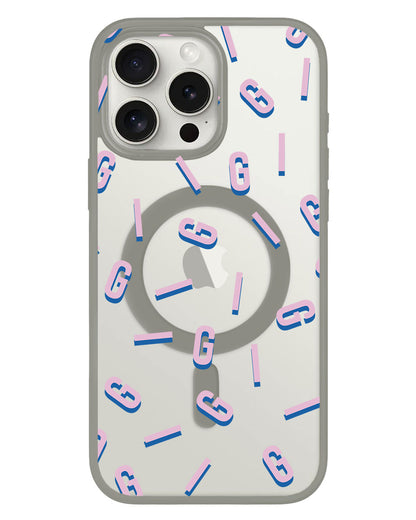 iPhone Rearguard Hybrid - CUSTOM MONOGRAM 1.0 Cotton Candy