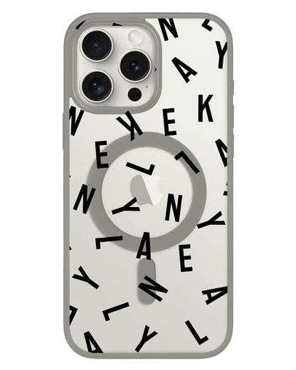 iPhone Rearguard Hybrid - CUSTOM MONOGRAM 1.0 Noir