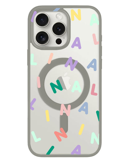 iPhone Rearguard Hybrid - CUSTOM MONOGRAM 2.0 Rainbow