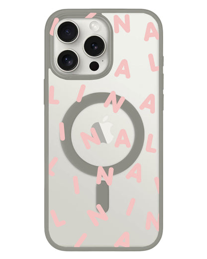 iPhone Rearguard Hybrid - CUSTOM Monogram 2.0 Rosewater