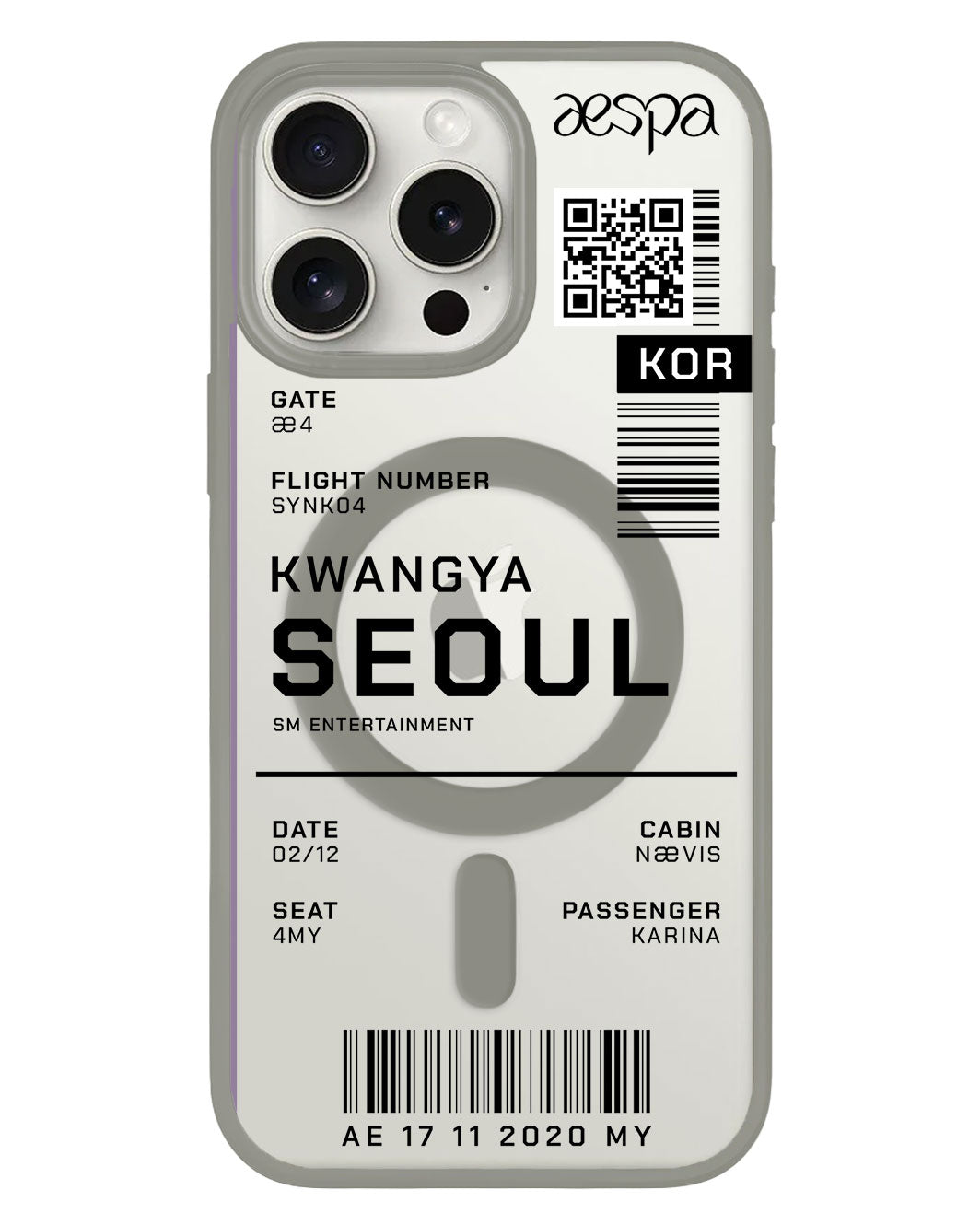 iPhone Rearguard Hybrid - Aespa Kwangya Ticket