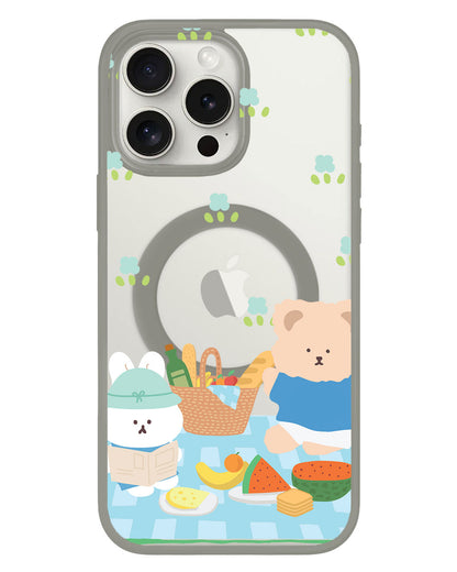iPhone Rearguard Hybrid - Picnic Bear Blue