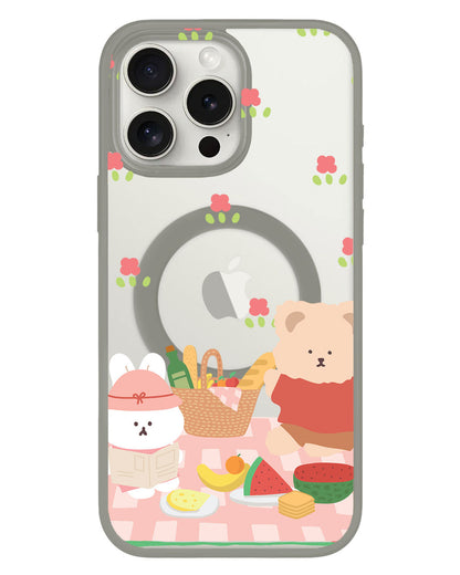 iPhone Rearguard Hybrid - Picnic Bear Pink