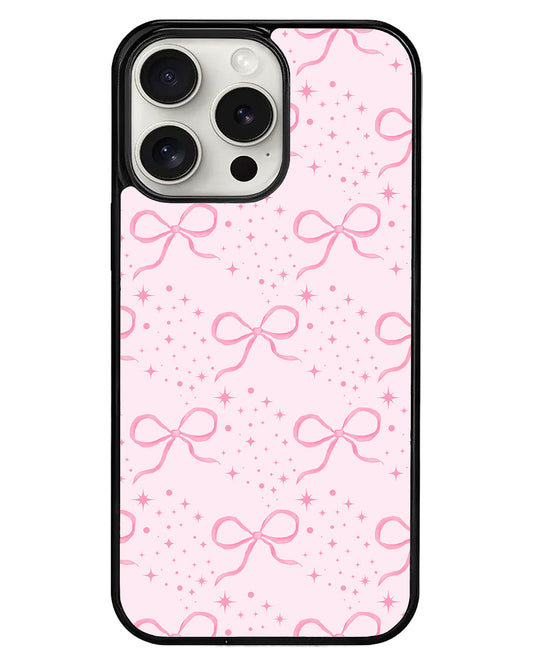iPhone Avant-Gloss Grip Case - Coquette Glittery Bow