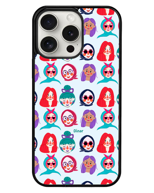 iPhone Avant-Gloss Grip Case - Cute Sweety Faces