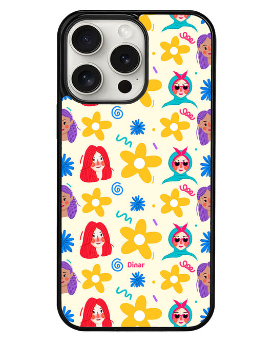 iPhone Avant-Gloss Grip Case - Daisy Faces