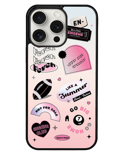 iPhone Avant-Gloss Grip Case - Enhyphen Sticker Pack