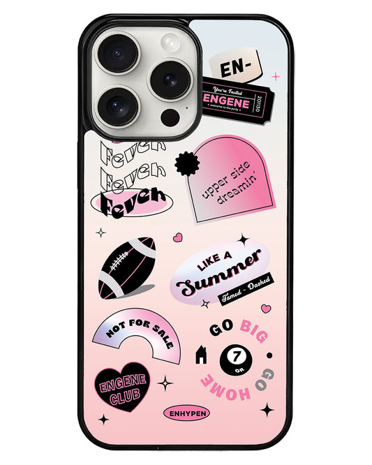 iPhone Avant-Gloss Grip Case - Enhyphen Sticker Pack