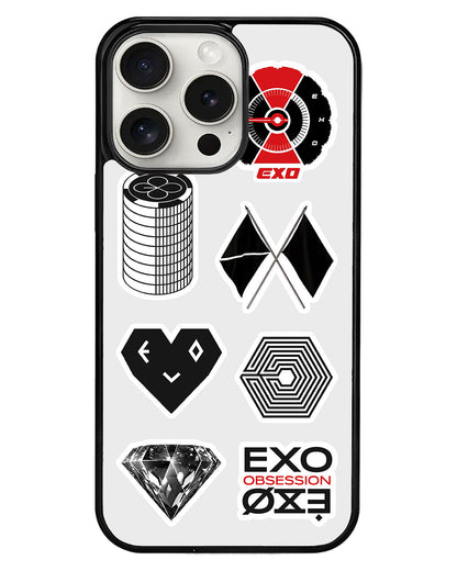 iPhone Avant-Gloss Grip Case - EXO Sticker Pack