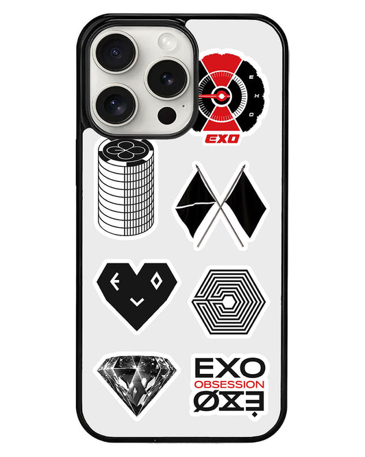 iPhone Avant-Gloss Grip Case - EXO Sticker Pack