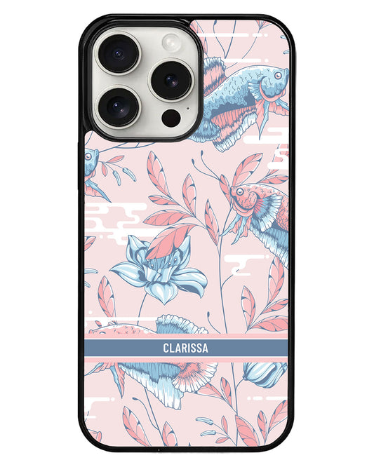 iPhone Avant-Gloss Grip Case - Fish & Floral 3.0