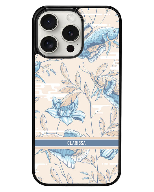 iPhone Avant-Gloss Grip Case - Fish & Floral 4.0
