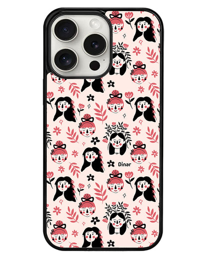 iPhone Avant-Gloss Grip Case - Flowery Faces