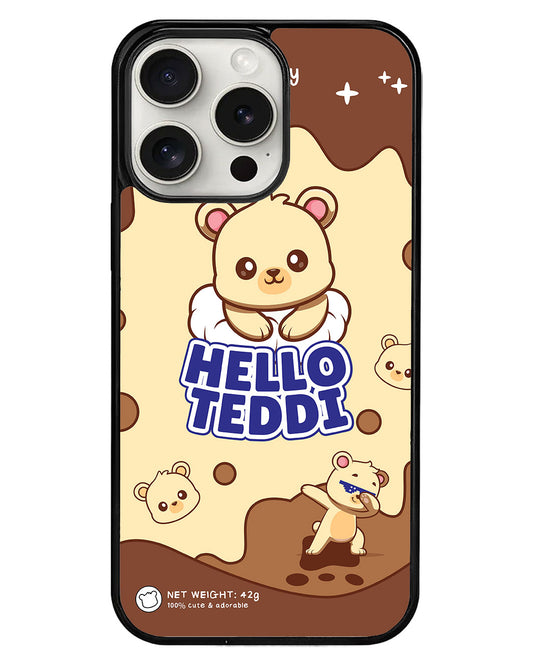 iPhone Avant-Gloss Grip Case - Hello Teddy 1.0