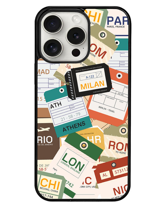 iPhone Avant-Gloss Grip Case - Luggage Tag
