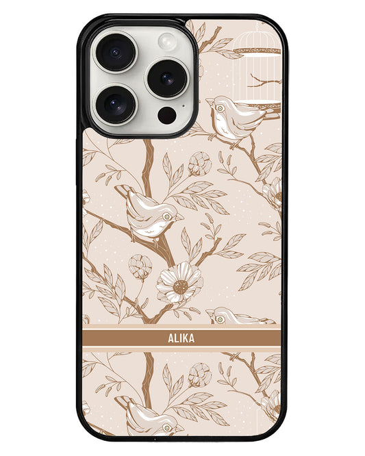 iPhone Avant-Gloss Grip Case - Lovebird Monochrome 3.0