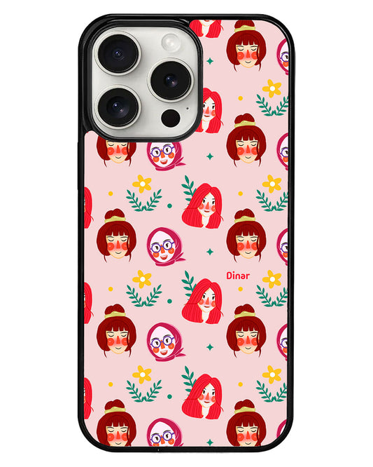 iPhone Avant-Gloss Grip Case - Lovely Faces
