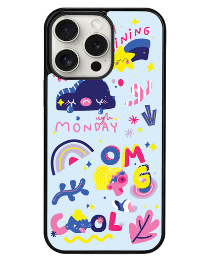 iPhone Avant-Gloss Grip Case - Monday My Day
