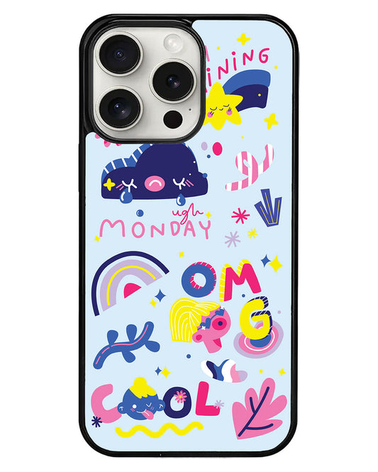 iPhone Avant-Gloss Grip Case - Monday My Day