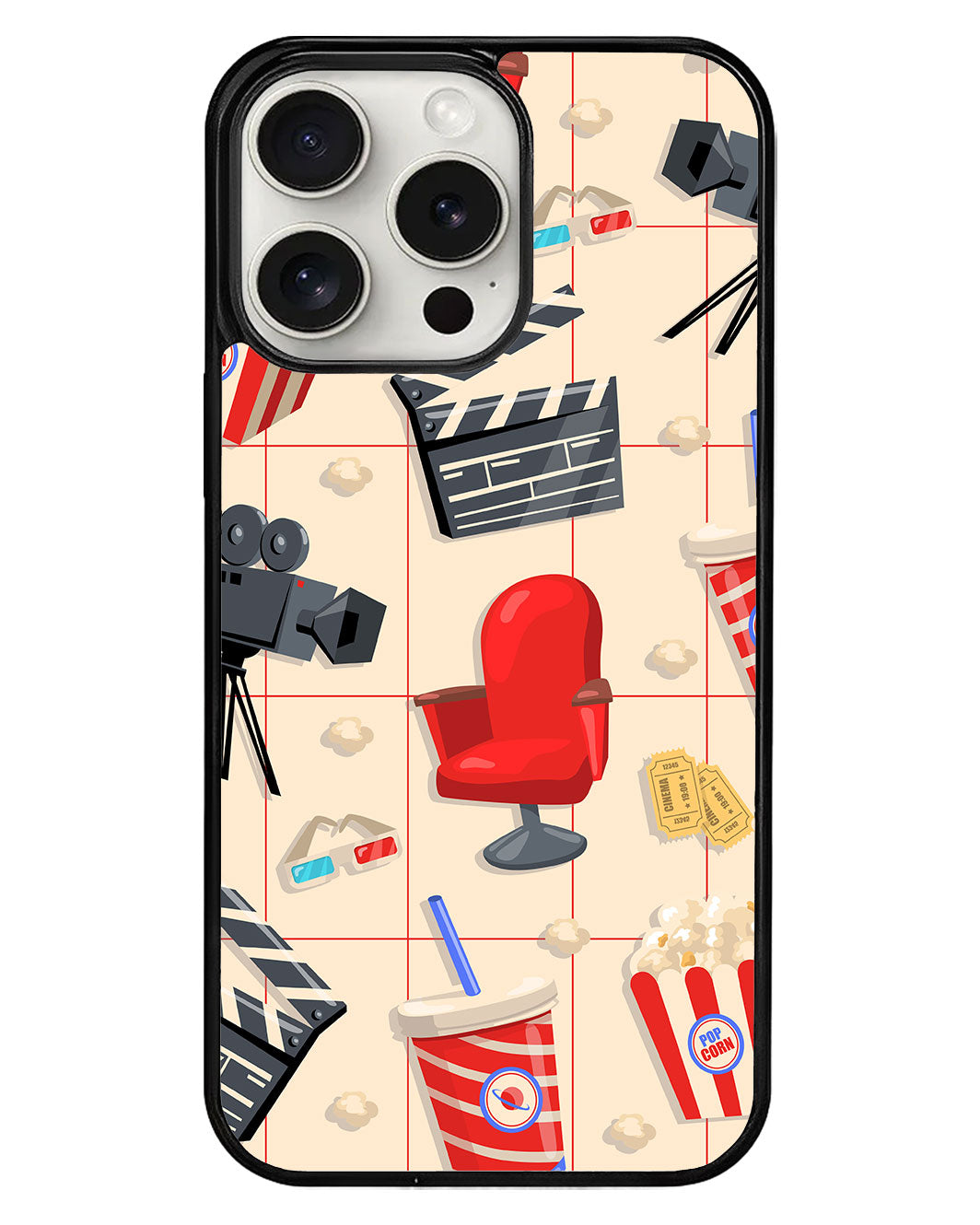 iPhone Avant-Gloss Grip Case - Movie Night