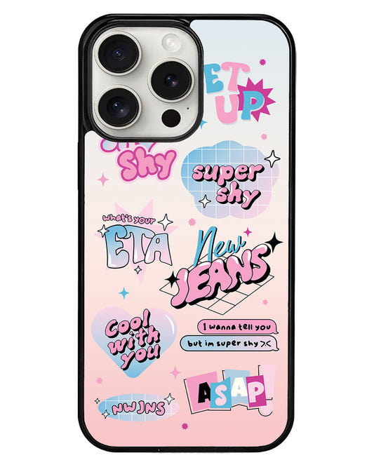iPhone Avant-Gloss Grip Case - New Jeans Super Shy