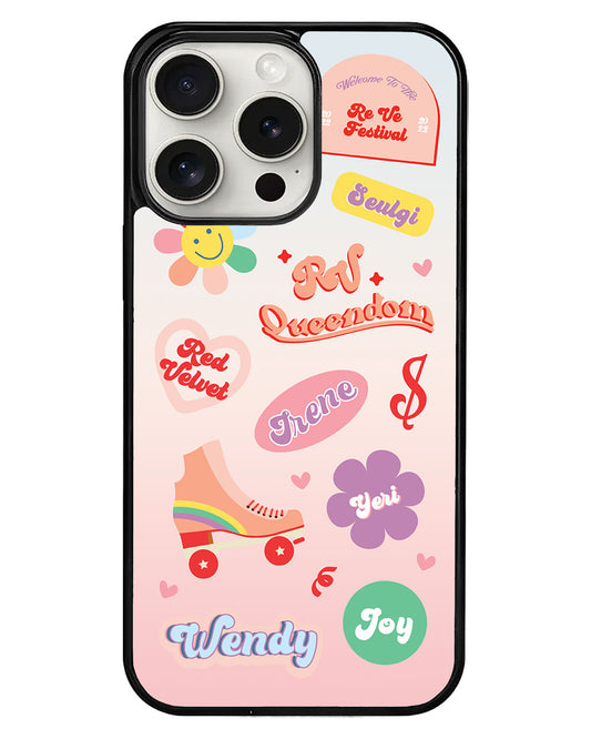 iPhone Avant-Gloss Grip Case - Red Velvet Sticker Pack