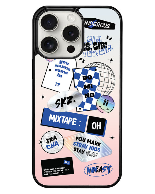 iPhone Avant-Gloss Grip Case - Stray Kids Sticker Pack