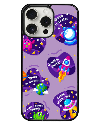 iPhone Avant-Gloss Grip Case - Space Traveller