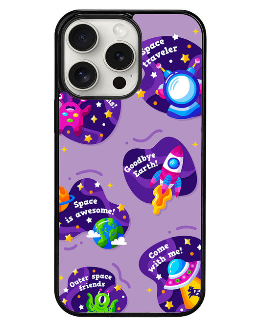 iPhone Avant-Gloss Grip Case - Space Traveller