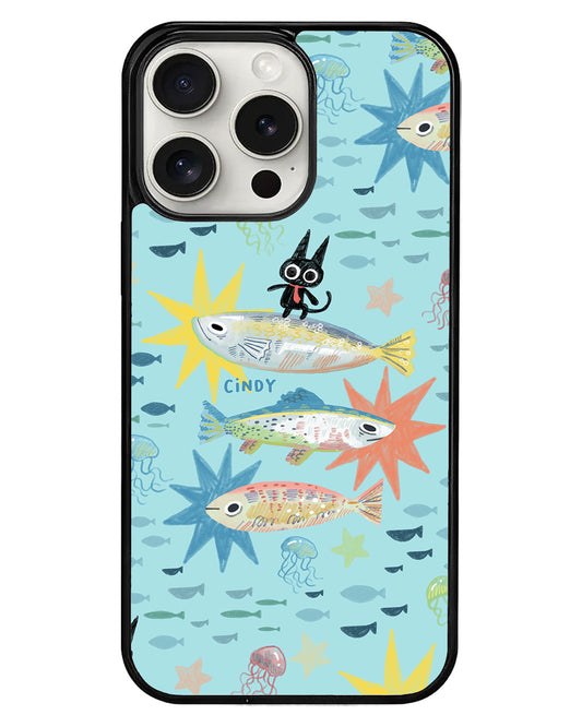 iPhone Avant-Gloss Grip Case - The Fish Surfer