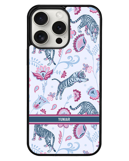 iPhone Avant-Gloss Grip Case - Tiger & Floral 3.0