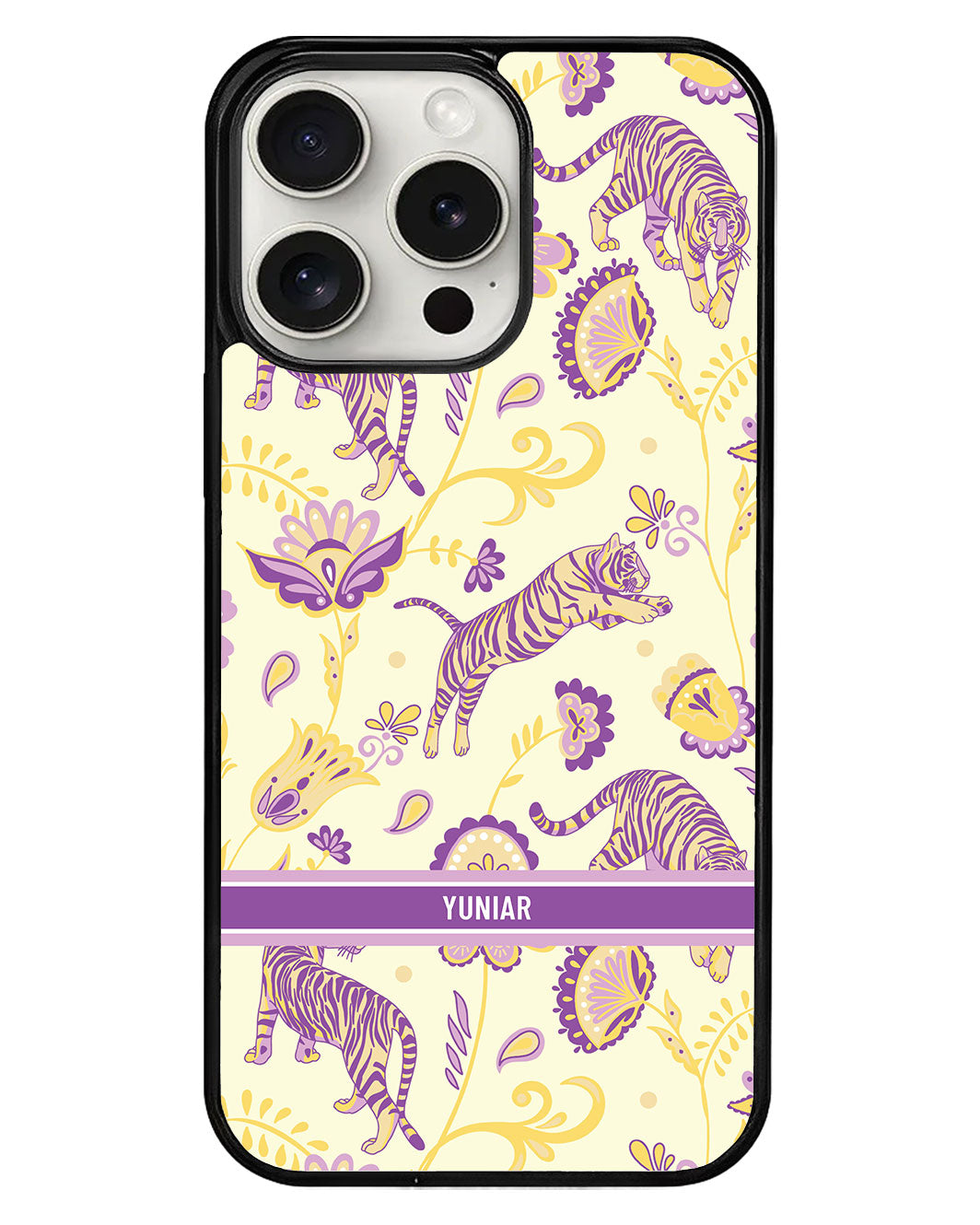 iPhone Avant-Gloss Grip Case - Tiger & Floral 4.0
