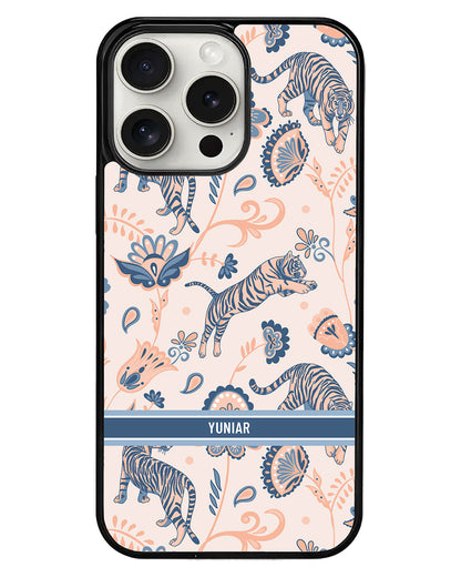 iPhone Avant-Gloss Grip Case - Tiger & Floral 5.0