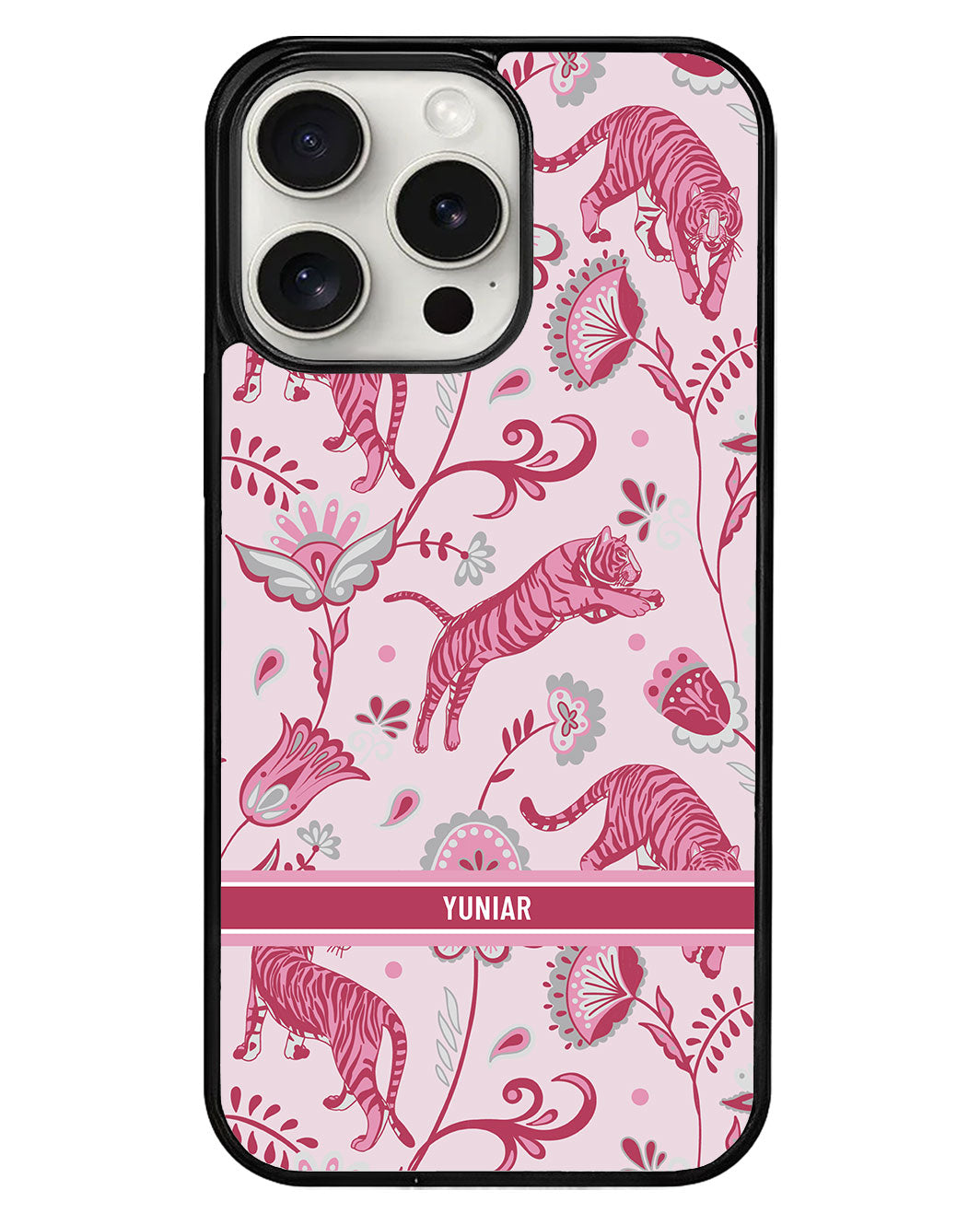 iPhone Avant-Gloss Grip Case - Tiger & Floral 7.0
