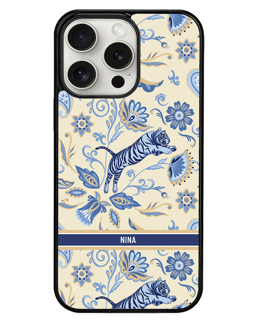 iPhone Avant-Gloss Grip Case - Tiger & Floral