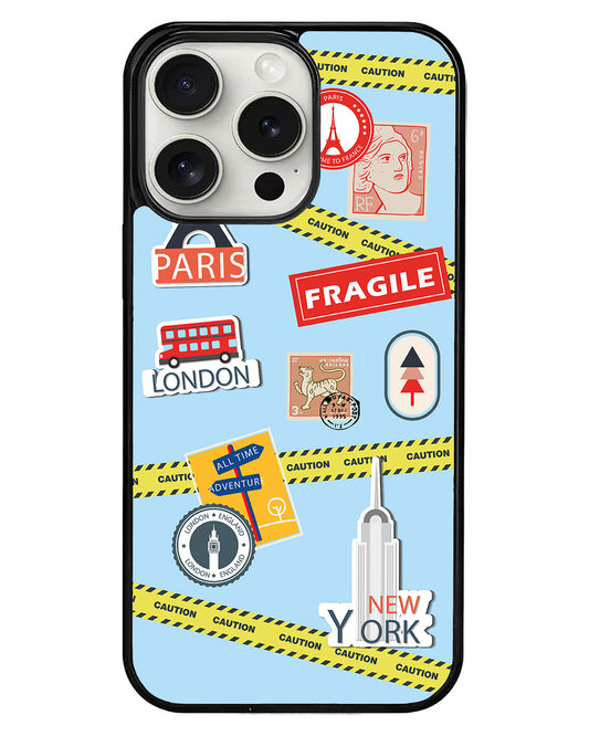 iPhone Avant-Gloss Grip Case - Travel Sticker